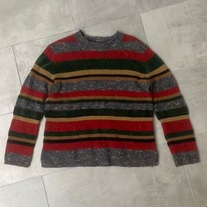 multicolor striped koret sweater